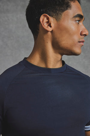 Tipped T-Shirt in Navy - TAILORED ATHLETE - USA