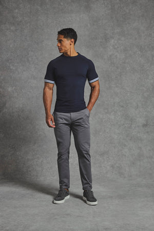 Tipped T-Shirt in Navy - TAILORED ATHLETE - USA