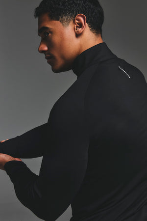 Training Quarter Zip in Black - TAILORED ATHLETE - USA