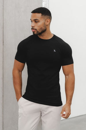 Premium Athletic Fit T-Shirt in Black - TAILORED ATHLETE - USA