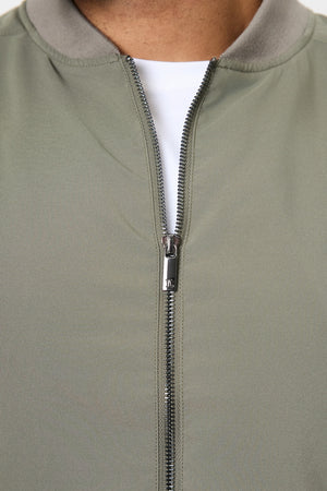 Light Weight Bomber Jacket in Khaki - TAILORED ATHLETE - USA
