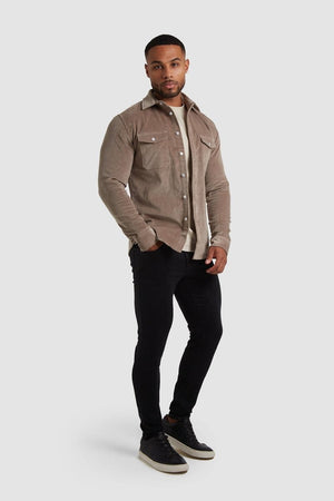 Cord Overshirt in Mole - TAILORED ATHLETE - USA