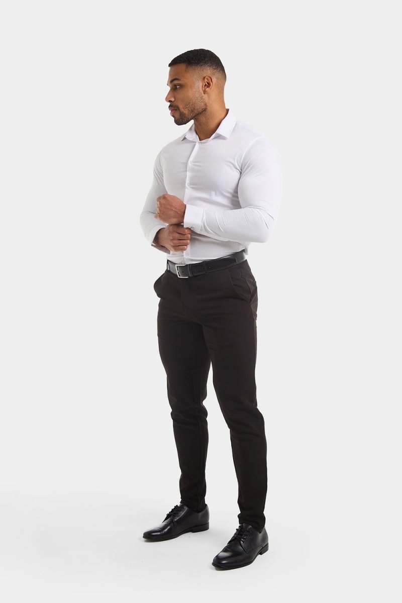 Double Cuff Shirt in White - TAILORED ATHLETE - USA