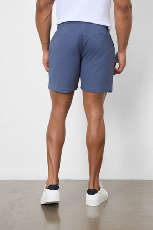 Athletic Fit Drawstring Chino Short 5" in Airforce - TAILORED ATHLETE - USA
