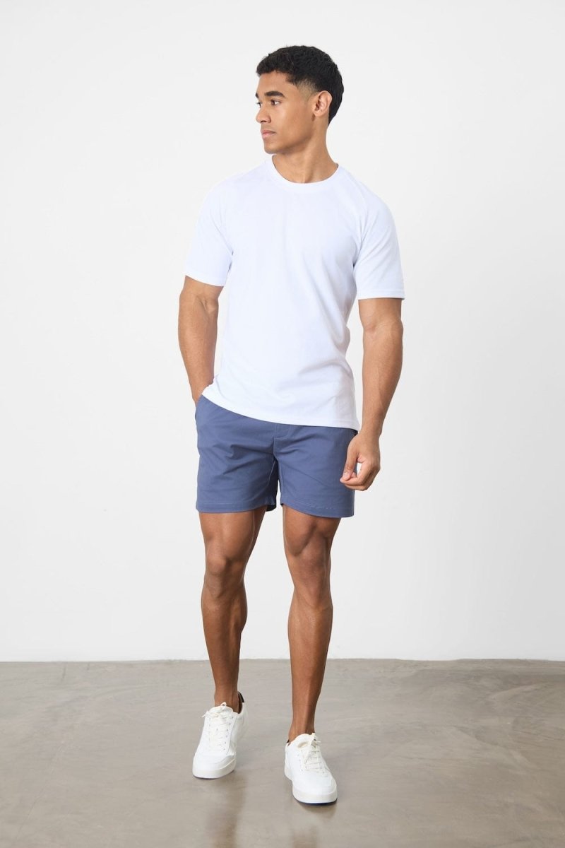 Textured Jersey T-Shirt in White - TAILORED ATHLETE - USA