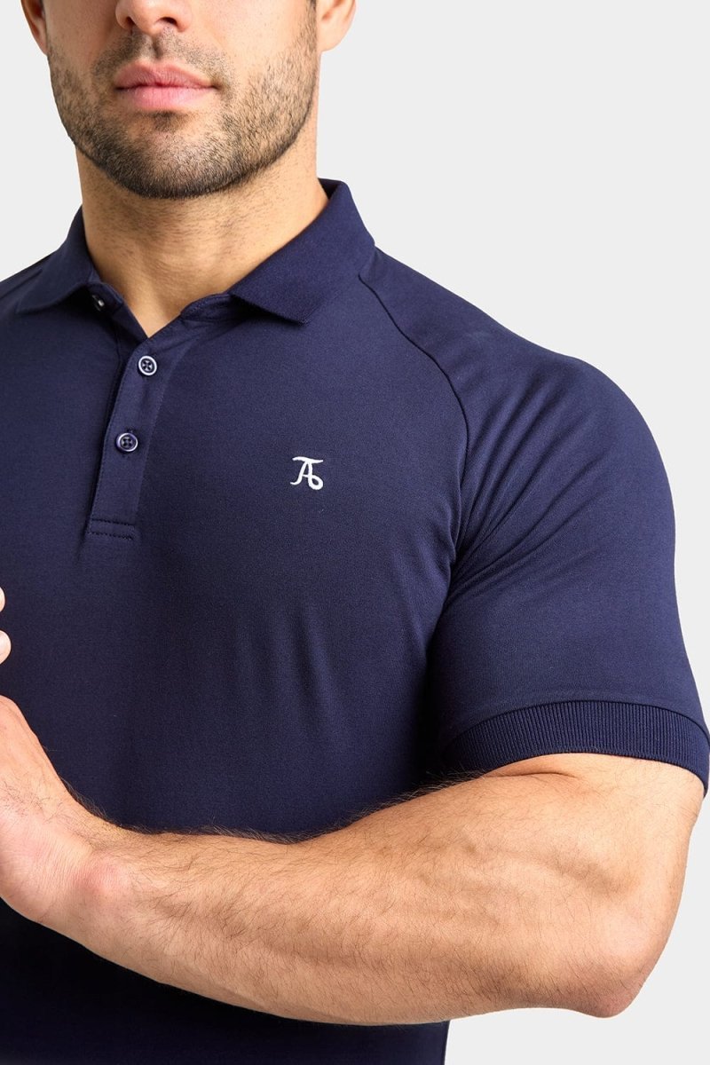 Athletic Fit Polo Shirt in True Navy - TAILORED ATHLETE - USA
