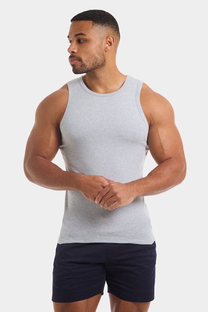 Athletic Fit Vest in Grey Marl - TAILORED ATHLETE - USA