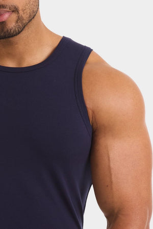 Athletic Fit Vest in True Navy - TAILORED ATHLETE - USA