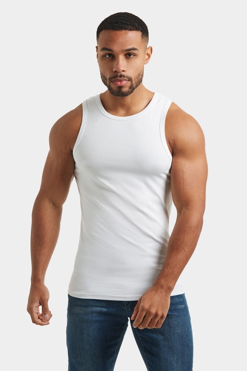 Athletic Fit Vest in White - TAILORED ATHLETE - USA