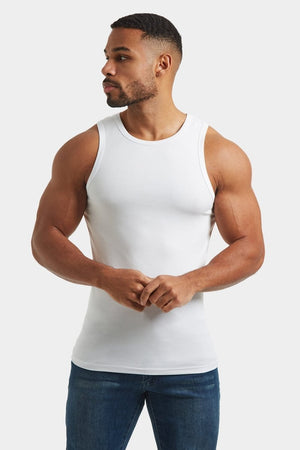Athletic Fit Vest in White - TAILORED ATHLETE - USA