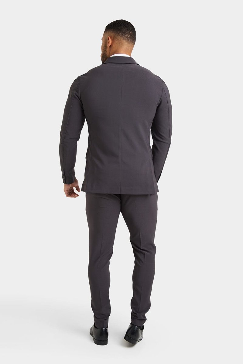 True Athletic Fit Tech Suit Jacket in Slate Grey - TAILORED ATHLETE - USA