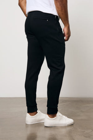 Interlock Sweat Jogger in Black - TAILORED ATHLETE - USA