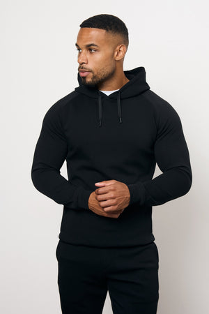 Interlock Hoodie Sweat in Black - TAILORED ATHLETE - USA