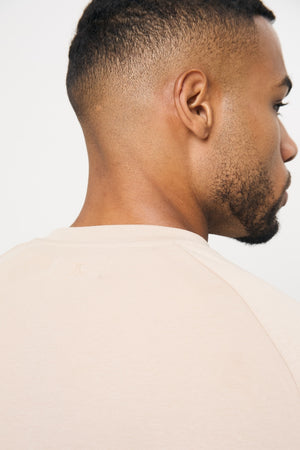 Interlock Crew Neck Sweat in Stone - TAILORED ATHLETE - USA