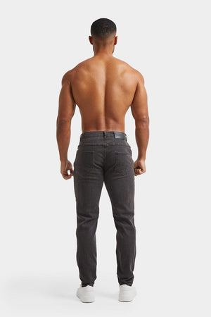 Athletic Fit Jeans in Dark Grey - TAILORED ATHLETE - USA