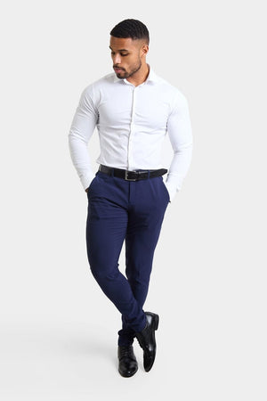 True Athletic Fit Tech Suit Pants in Navy - TAILORED ATHLETE - USA