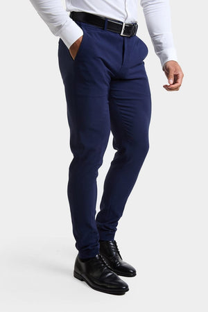 True Athletic Fit Tech Suit Pants in Navy - TAILORED ATHLETE - USA