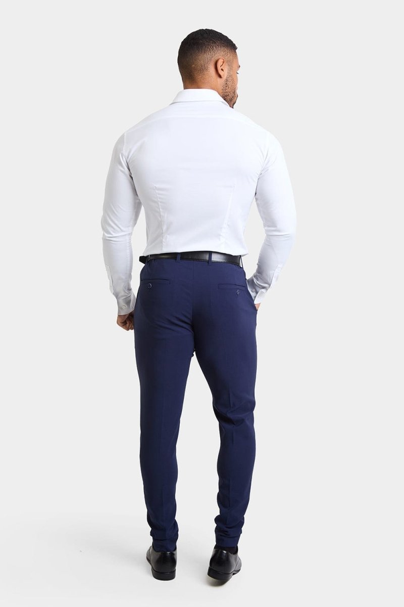 True Athletic Fit Tech Suit Pants in Navy - TAILORED ATHLETE - USA