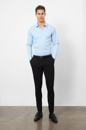 Performance Business Shirt in Blue/White Bengal Stripe - TAILORED ATHLETE - USA