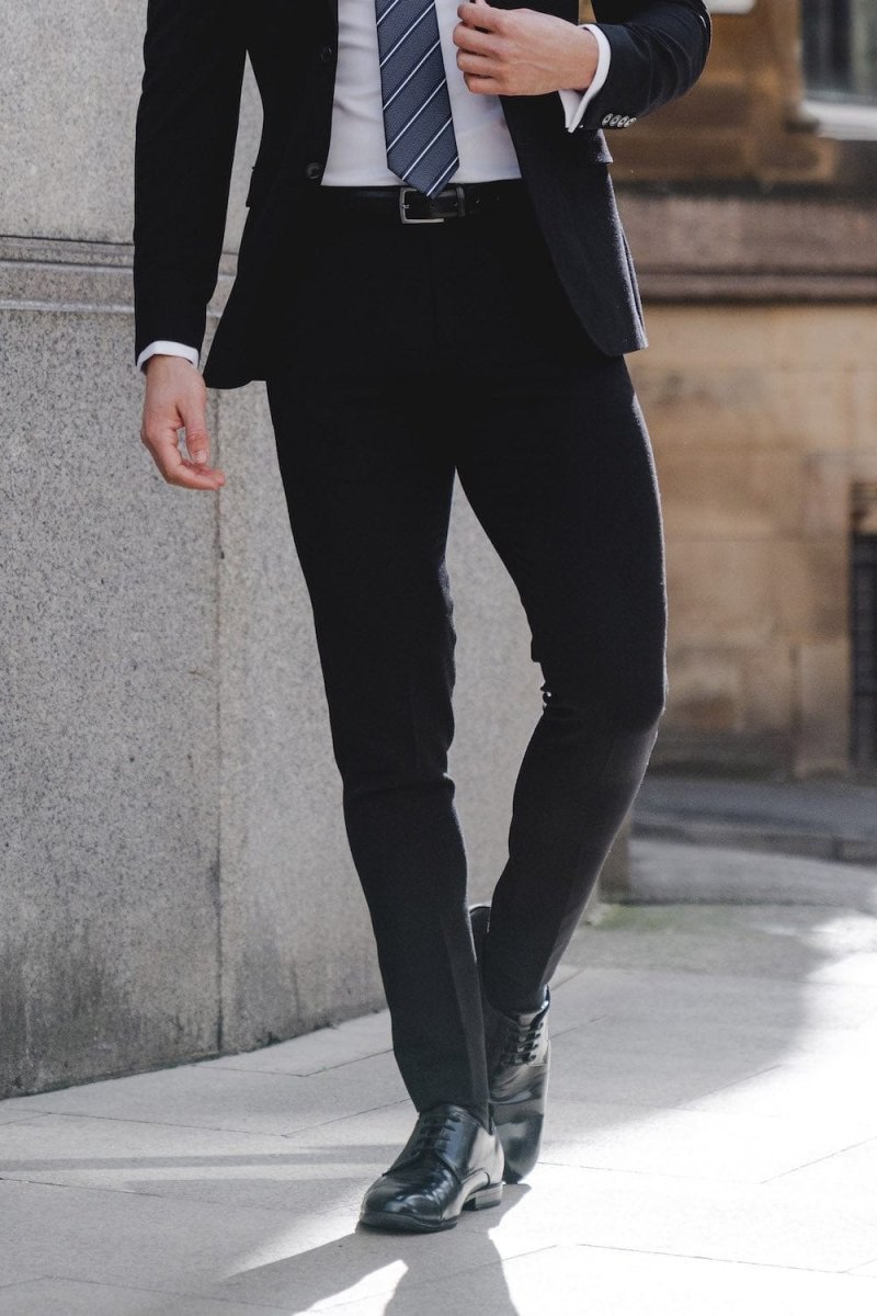 True Athletic Fit Suit Pants in Black - TAILORED ATHLETE - USA