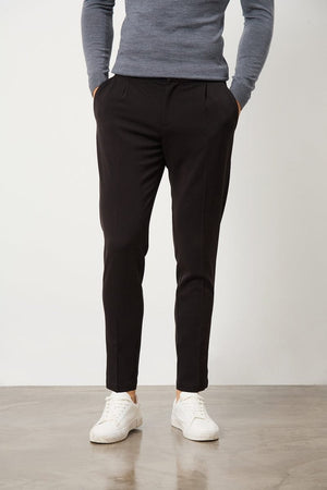 Pleat Side Adjuster Pants in Black - TAILORED ATHLETE - USA