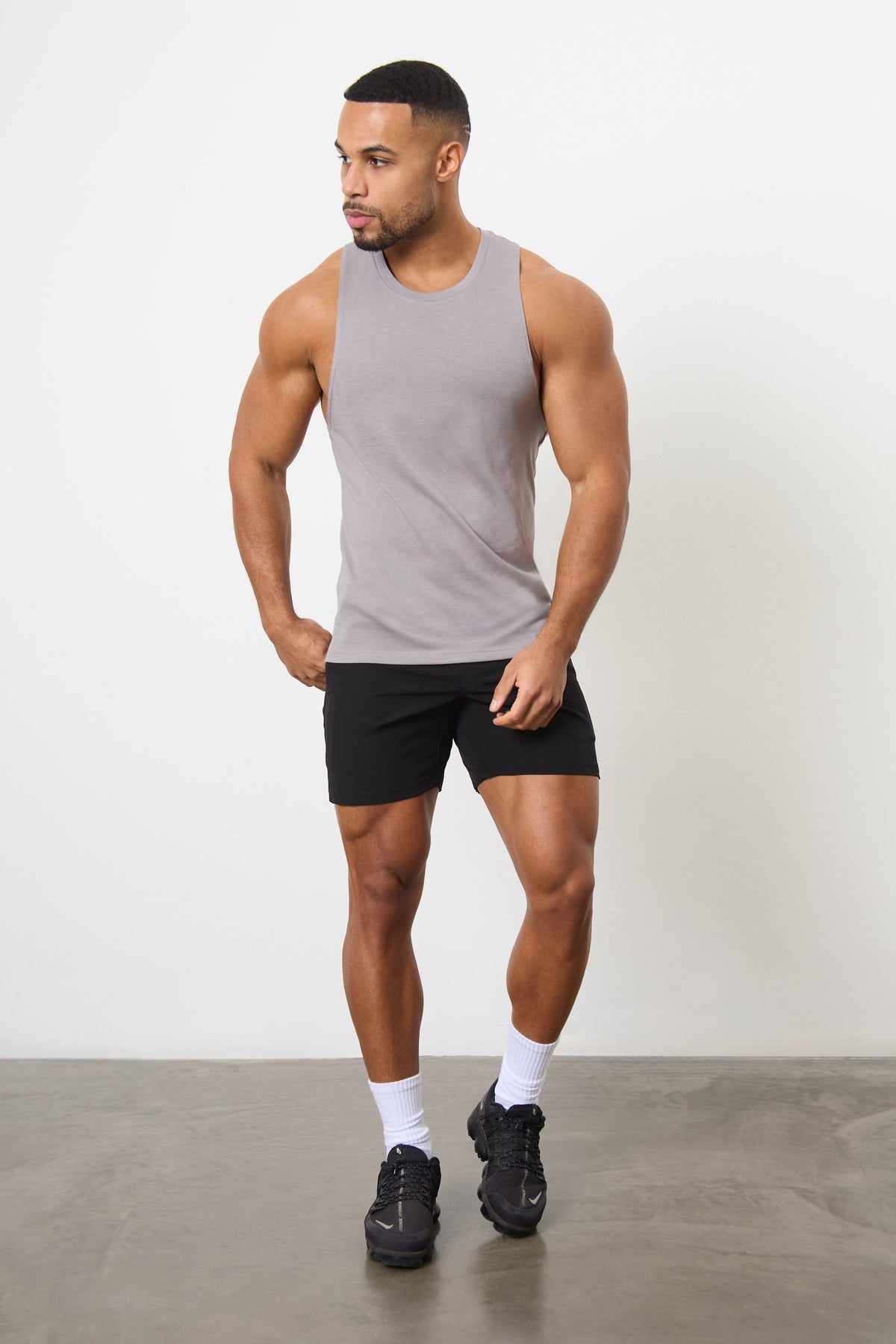 Essential Training Tank Top in Mid Grey - TAILORED ATHLETE - USA