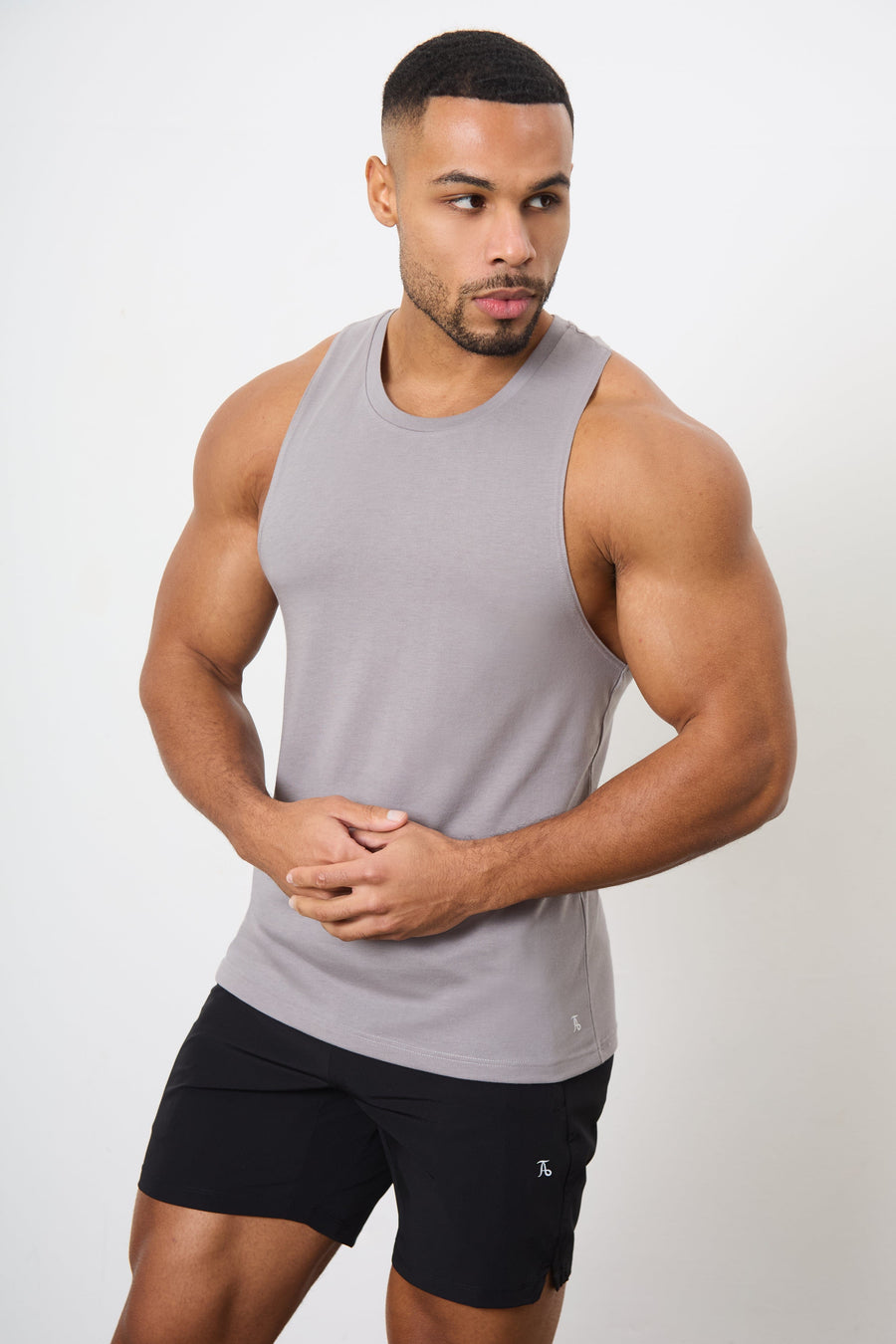 Essential Training Tank Top in Mid Grey - TAILORED ATHLETE - USA