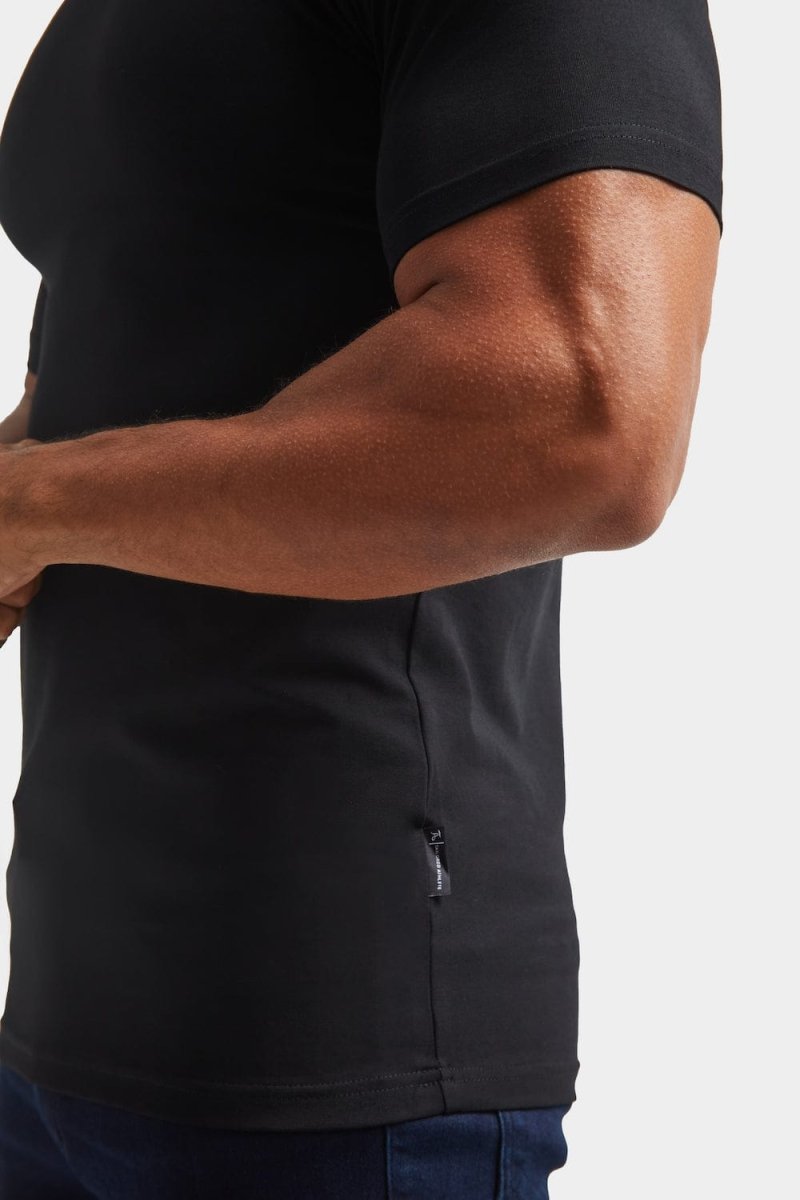 Premium Athletic Fit V-Neck in Black - TAILORED ATHLETE - USA