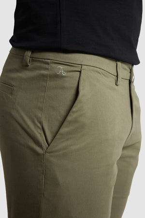 Athletic Fit Chino Shorts in Khaki - TAILORED ATHLETE - USA