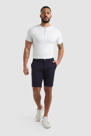 Athletic Fit Chino Shorts in Navy - TAILORED ATHLETE - USA