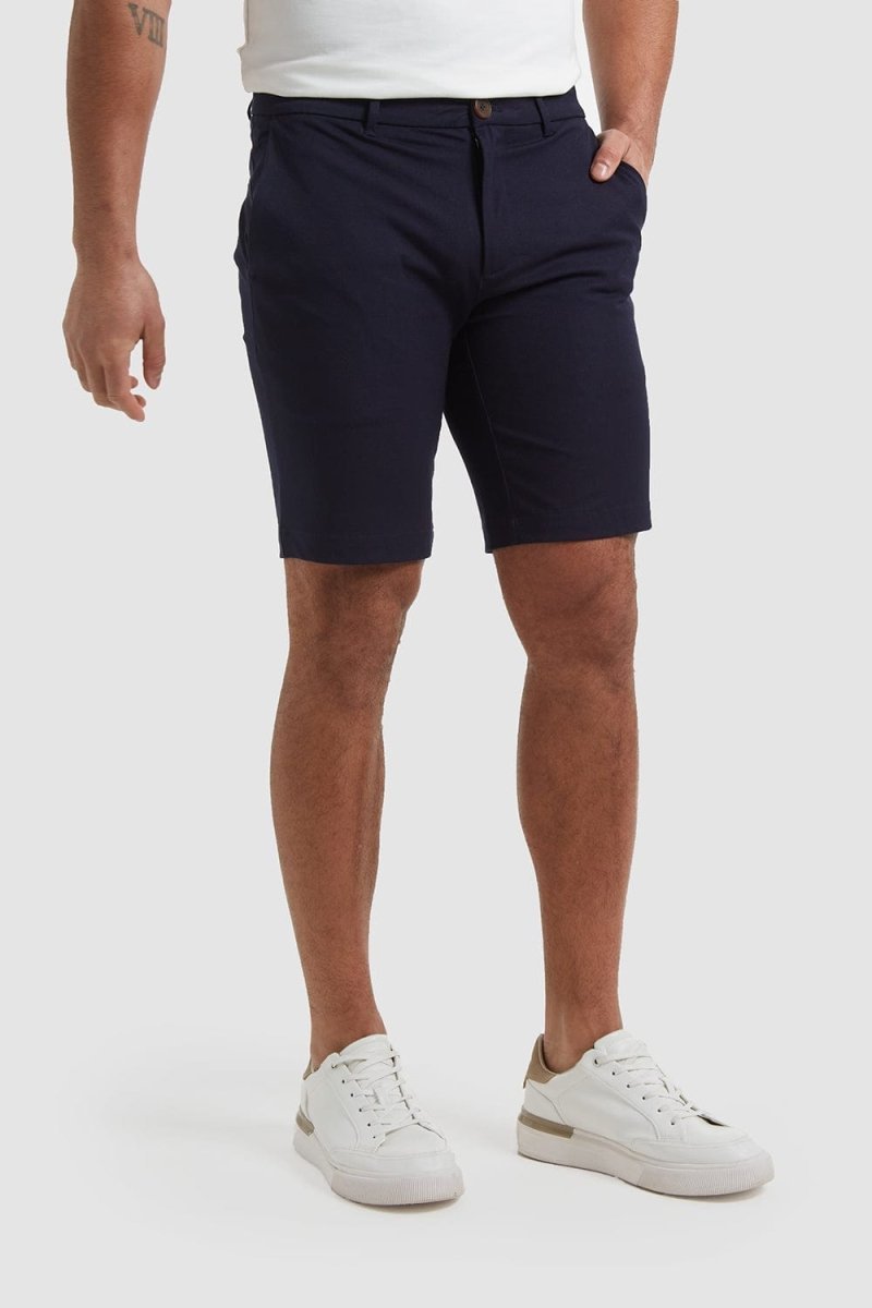 Athletic Fit Chino Shorts in Navy - TAILORED ATHLETE - USA