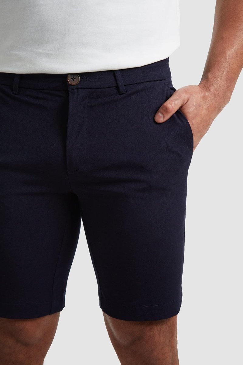 Athletic Fit Chino Shorts in Navy - TAILORED ATHLETE - USA