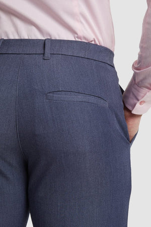 Athletic Fit Essential Pants 2.0 in Chambray - TAILORED ATHLETE - USA