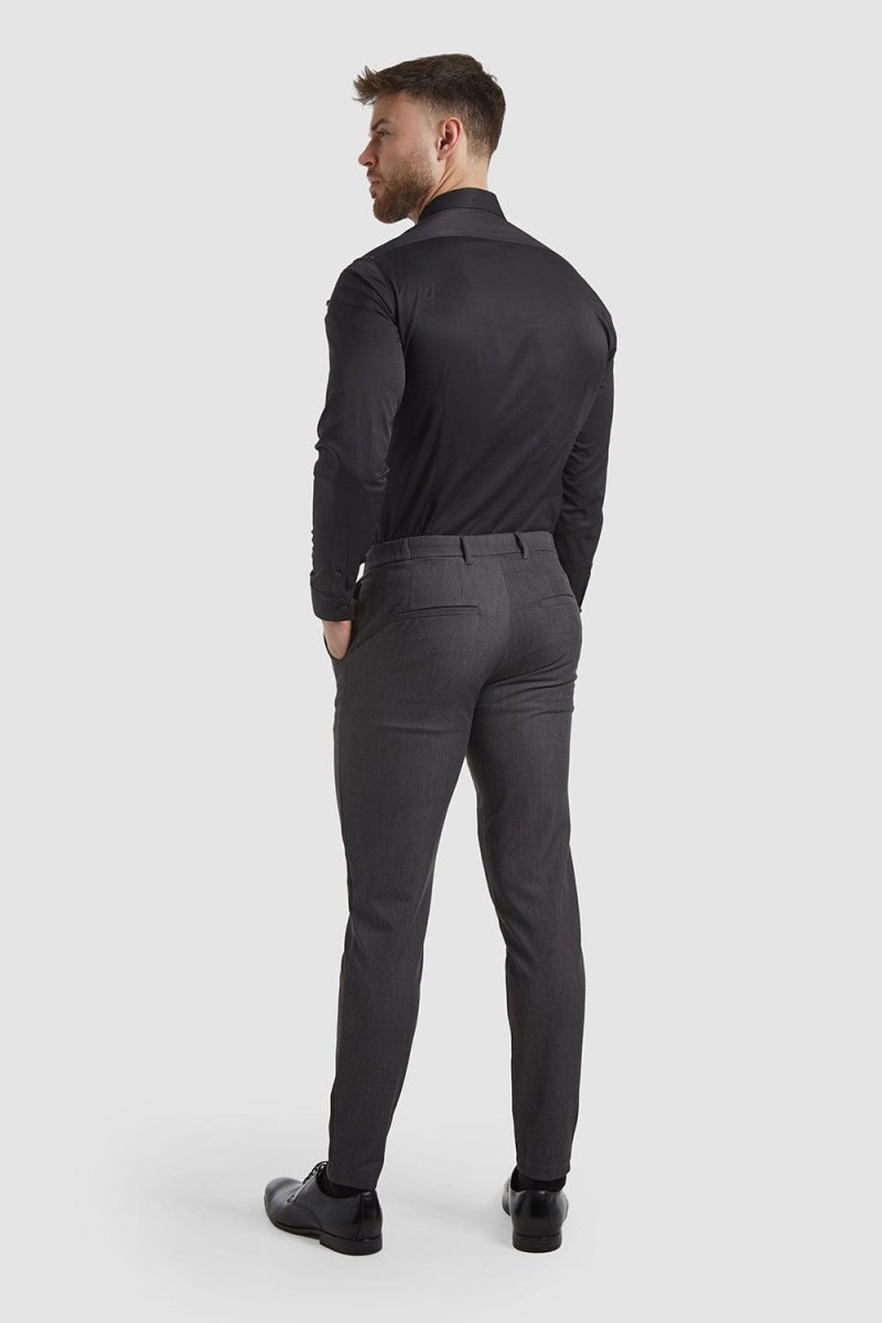 Athletic Fit Essential Pants 2.0 In Charcoal - TAILORED ATHLETE - USA