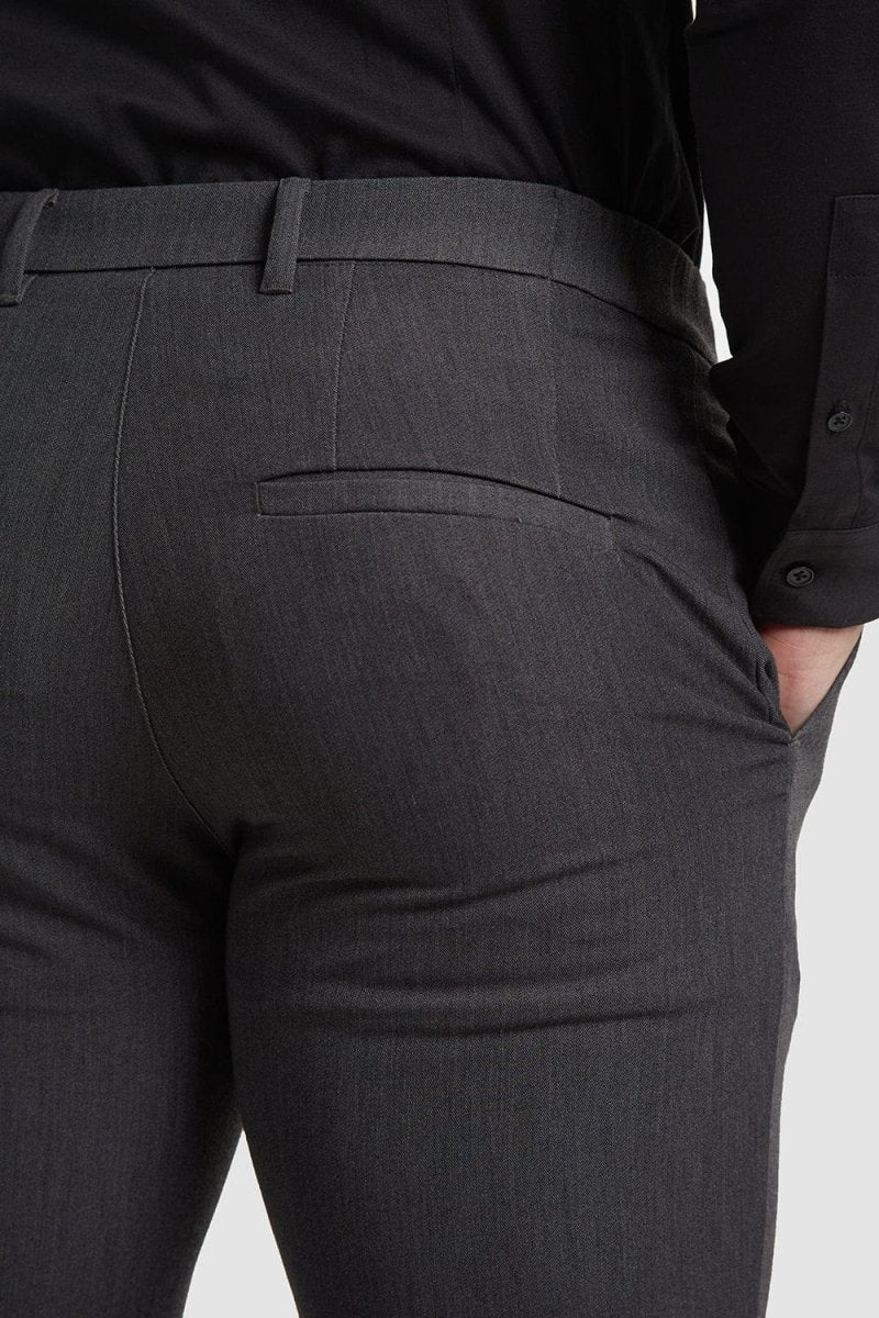 Athletic Fit Essential Pants 2.0 In Charcoal - TAILORED ATHLETE - USA