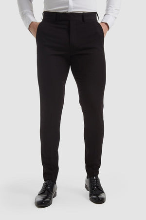 True Athletic Fit Suit Pants in Black - TAILORED ATHLETE - USA
