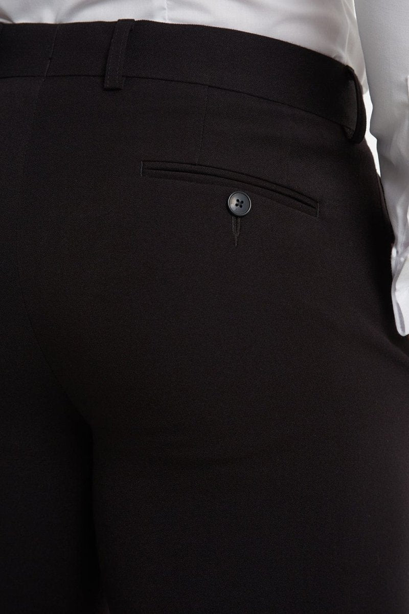 True Athletic Fit Suit Pants in Black - TAILORED ATHLETE - USA