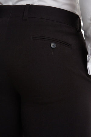 True Athletic Fit Suit Pants in Black - TAILORED ATHLETE - USA